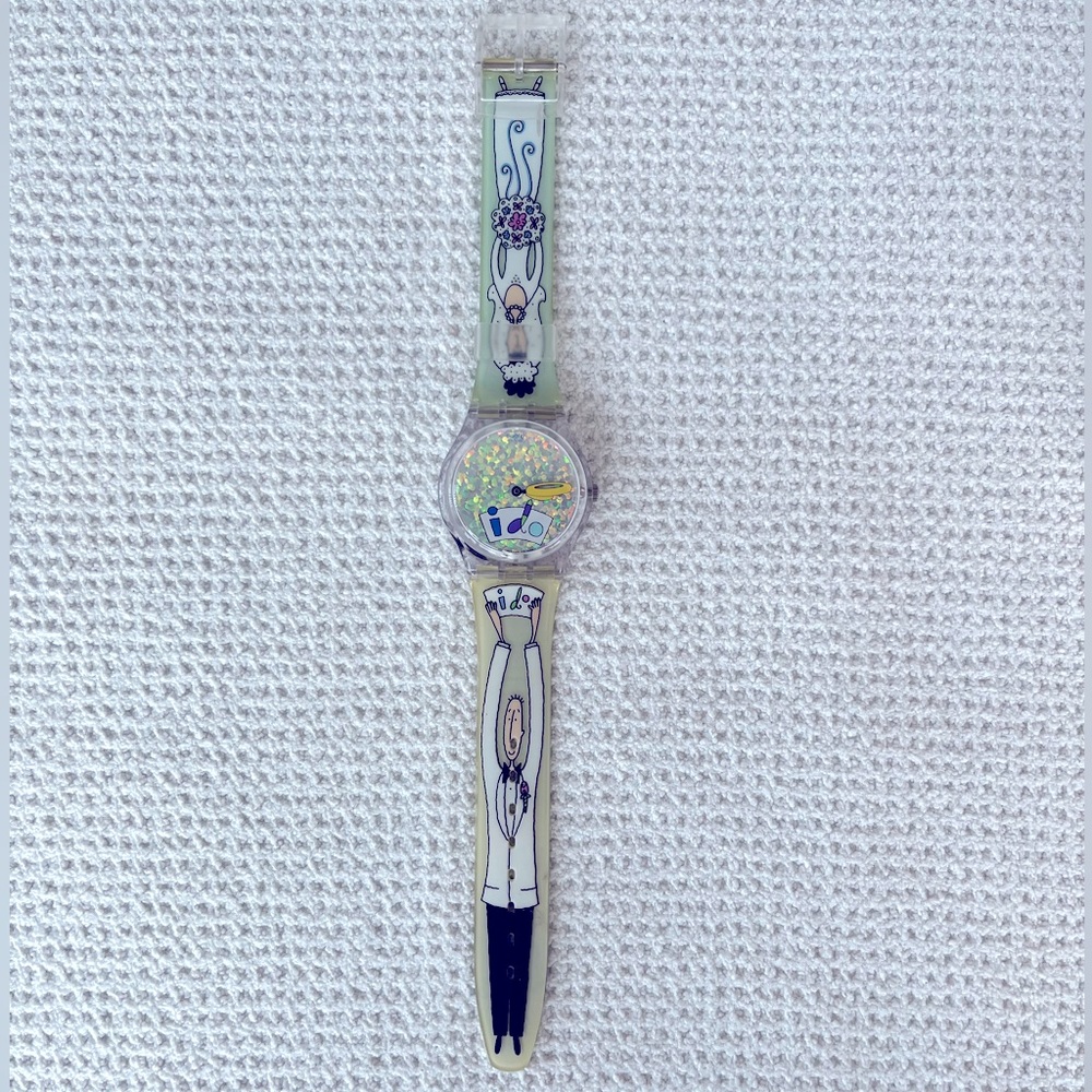 Swatch GV110 White Wedding Watch